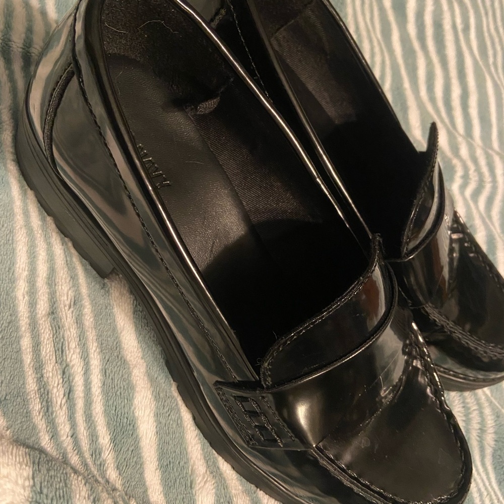 Black Chunk Loafers from Old Navy